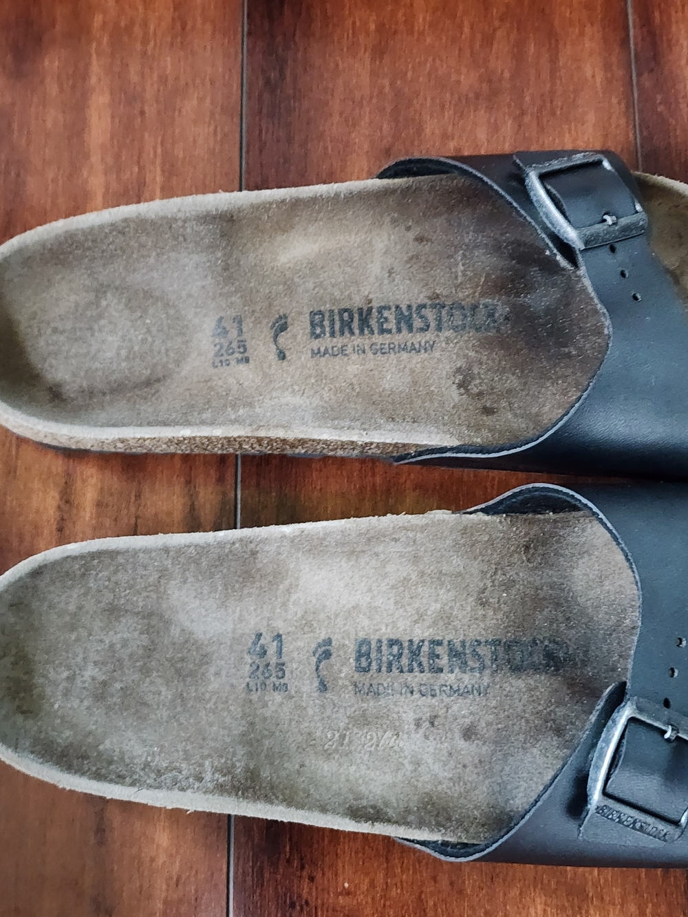 Birkenstock Madrid Metallic Gray Slide Sandals EU 41 US Women's 10 - Picture 7 of 8